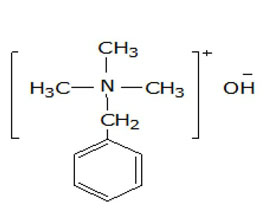 芐基三甲基氫氧化銨 ，40%（甲醇溶液）